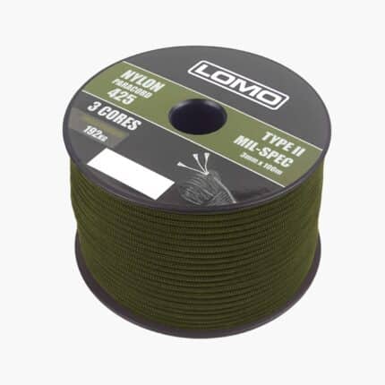 3 Strand 425 Paracord - 100m Olive Green