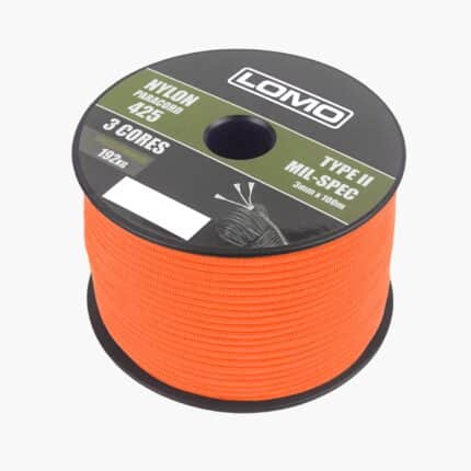 3 Strand 425 Paracord - 100m Orange