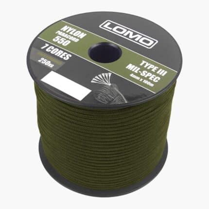 7 Strand 550 Paracord - 100m Olive Green
