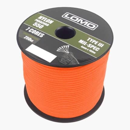 7 Strand 550 Paracord - 100m Orange