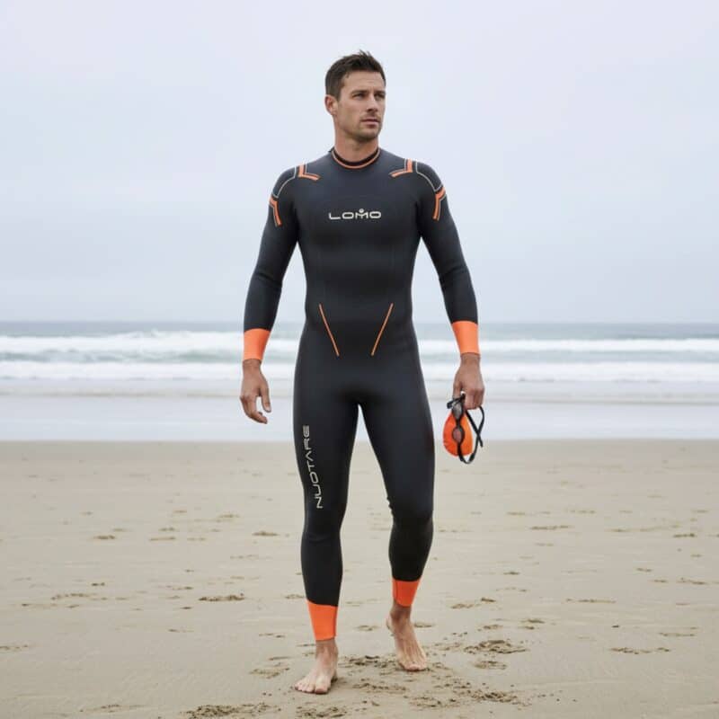 Nuotare 3/2mm Men's Swimming Wetsuit on Model