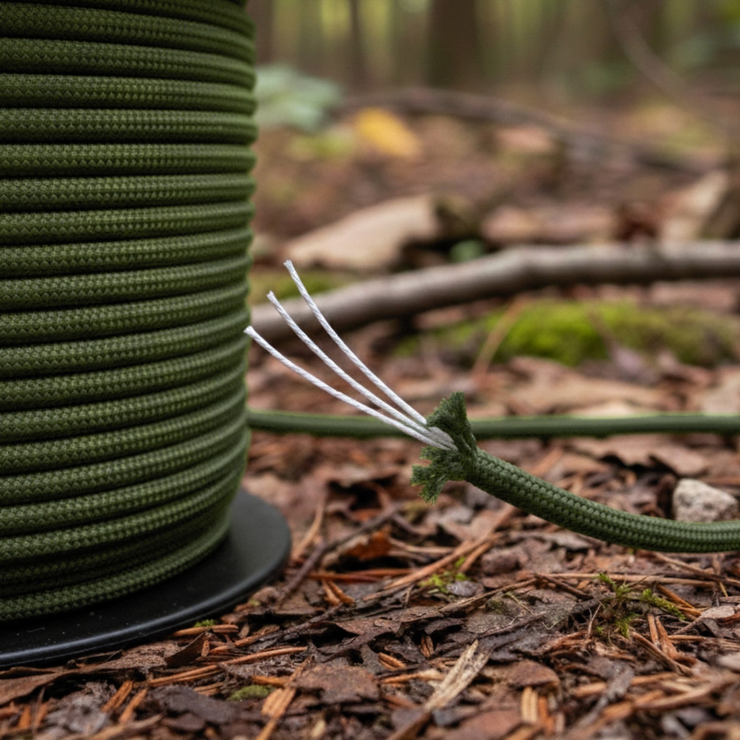 3mm Paracord - 100m Olive Green | Lomo UK. Wetsuits & Dry Bags