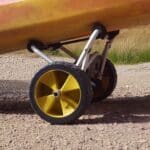 Kayak Trolley Spare Wheel - Flat / Wide Solid Wheel on Trolley