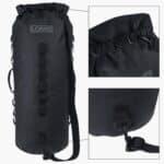 40L Motorcycle Sissy Bar Dry Bag Shoulder Strap and Connection Points