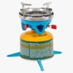 Highlander Fastboil 3 Camping Gas Stove - Blue Base with Gas Cannister Example