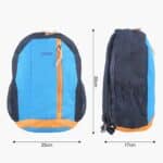 Kids 14L Lightweight Rucksack Front and Side Dimensions