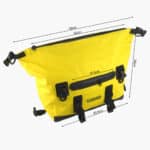15L Dry Bike Motorbike Tail Bag Open Dimensions