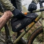 Cycling Frame Dry Bag Using Zipped Pocket