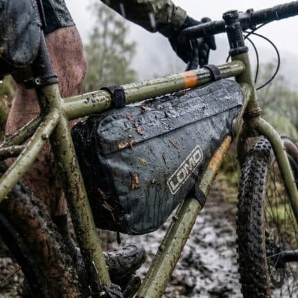 Cycling Frame Dry Bag on Bike