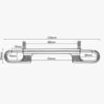 Stainless Steel Double Ended Snap Hook - 125mm Dimensions