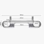 Stainless Steel Double Ended Snap Hook - 90mm Dimensions