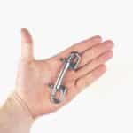 Stainless Steel Double Ended Snap Hook - 90mm Size Example