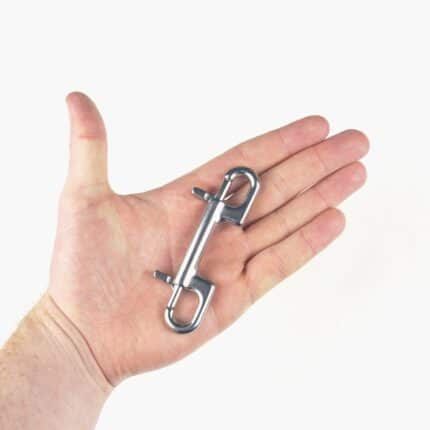Stainless Steel Double Ended Snap Hook - 90mm Size Example