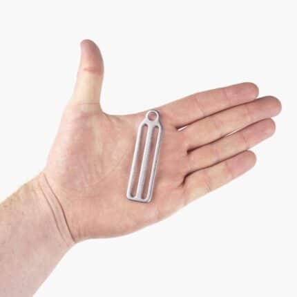 Weight Retainer- Stainless Steel Tri Glider - with 1 Top Hole Size Example