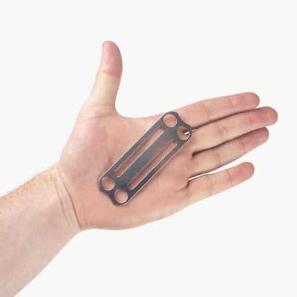 Weight Retainer- Stainless Steel Tri Glider - with 4 Holes Size Example