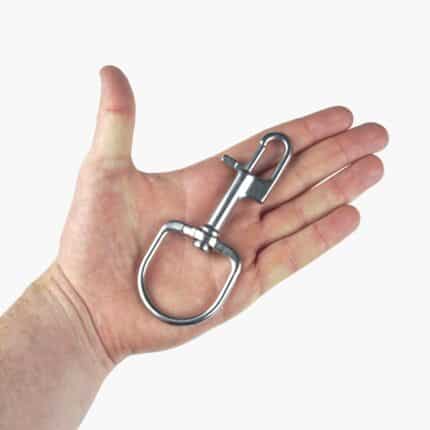 Stainless Steel Snap Hook with Swivel Ring - 110mm Size Example