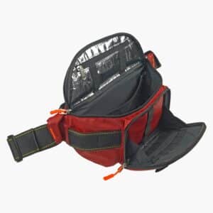Professional First Aid Waist Pouch Main Compartment and Front Pouch Open