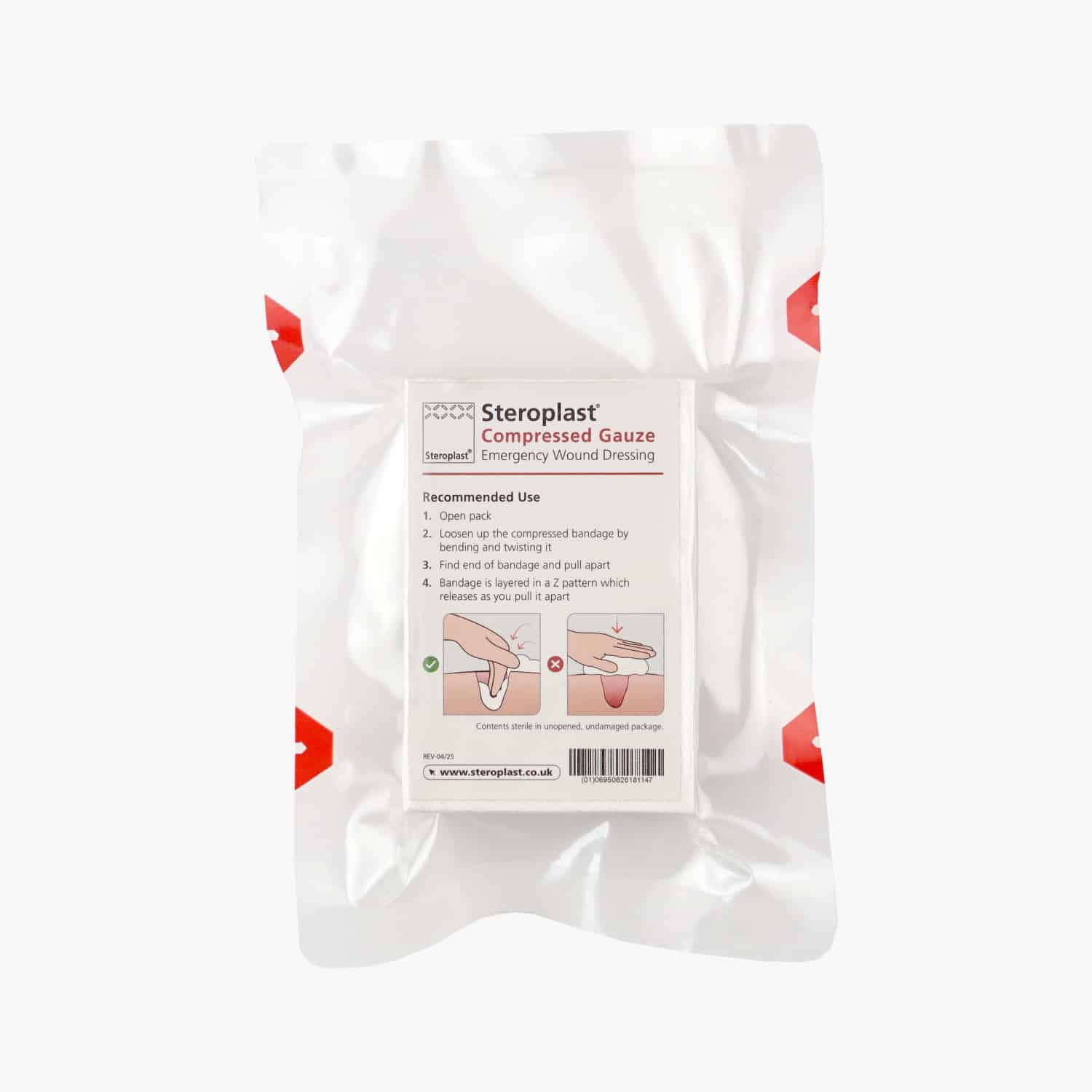Steroplast Compressed Gauze - Z Fold | Lomo UK. Wetsuits & Dry Bags
