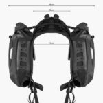 Deluge 15L Angled Motorcycle Waterproof Dry Bag Panniers - Pair Harness Widths