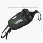 Deluge 15L Angled Motorcycle Waterproof Dry Bag Panniers - Pair Harness Length and Height