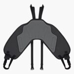 Deluge 15L Angled Motorcycle Waterproof Dry Bag Panniers - Pair Foam Padding Under Harness