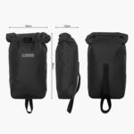 Deluge 15L Angled Motorcycle Waterproof Dry Bag Panniers - Pair Dry Bag Dimensions
